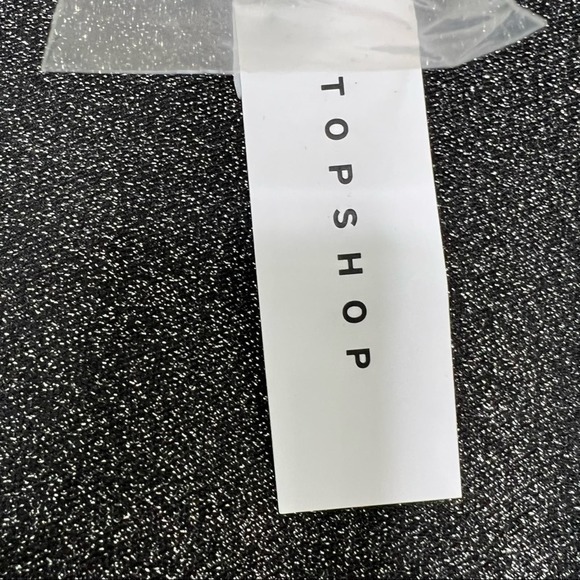 Top Shop Womens Long Sleeve shimmer‎ open back dress Size 8 - Picture 8 of 9